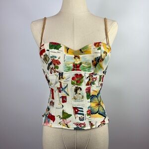 Dior S/S 2002 Stamp Corset Top